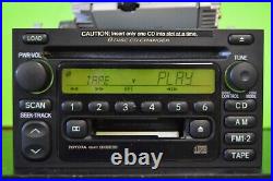 00 01 02 03 Toyota factory 6 disc CD cassette player radio A56811 86120-0C040