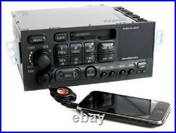 1995-2002 Chevrolet GMC Car AM FM Cassette Player w Auxiliary Input on Face 1995-2002 Chevrolet GMC Car AM FM Cassette Player w Auxiliary Input on Face