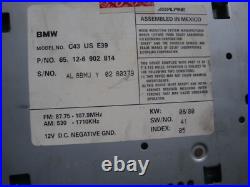 1996-2000 BMW 528I E39 RADIO CASSETTE PLAYER RECEIVER 65126902814 bluetooth