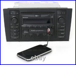 1999-02 Audi A4 AM FM Radio Single Disc CD Cassette Player Aux Upgrade 8D035195A 1999-02 Audi A4 AM FM Radio Single Disc CD Cassette Player Aux Upgrade 8D035195A