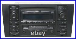 1999-02 Audi A4 AM FM Radio Single Disc CD Cassette Player Aux Upgrade 8D035195A 1999-02 Audi A4 AM FM Radio Single Disc CD Cassette Player Aux Upgrade 8D035195A