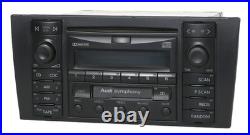 1999-02 Audi A4 AM FM Radio Single Disc CD Cassette Player Aux Upgrade 8D035195A 1999-02 Audi A4 AM FM Radio Single Disc CD Cassette Player Aux Upgrade 8D035195A