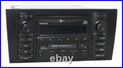 1999-02 Audi A4 AM FM Radio Single Disc CD Cassette Player Aux Upgrade 8D035195A 1999-02 Audi A4 AM FM Radio Single Disc CD Cassette Player Aux Upgrade 8D035195A