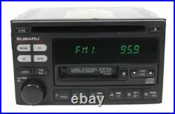2000-02 Subaru Legacy AM FM Radio CD Cassette Player 86201AE12A Face Code P121 2000-02 Subaru Legacy AM FM Radio CD Cassette Player 86201AE12A Face Code P121