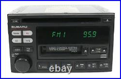 2000-02 Subaru Legacy AM FM Radio CD Cassette Player 86201AE12A Face Code P121