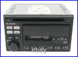 2000-02 Subaru Legacy AM FM Radio CD Cassette Player 86201AE12A Face Code P121