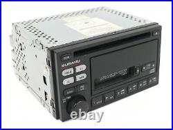 2000-02 Subaru Legacy AM FM Radio CD Cassette Player 86201AE12A Face Code P121