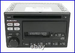 2000-02 Subaru Legacy AM FM Radio CD Cassette Player 86201AE12A Face P121