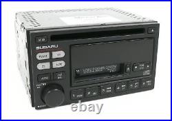 2000-02 Subaru Legacy AM FM Radio Single CD Cassette Player 86201AE12A Face P121