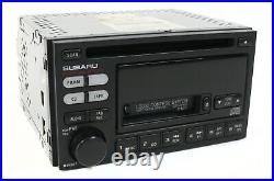 2000-2002 Subaru Legacy AM FM Radio CD and Cassette Player 86201AE12A Face P121