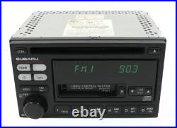 2000-2002 Subaru Legacy AM FM Radio Cassette CD Player 86201AE12A Face P121
