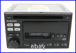 2000-2002 Subaru Legacy AM FM Radio Cassette CD Player 86201AE12A Face P121