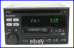 2000-2002 Subaru Legacy OEM AM FM Radio CD Cassette Player 86201AE12A Face P121