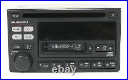 2000-2002 Subaru Legacy OEM AM FM Radio CD Cassette Player 86201AE12A Face P121