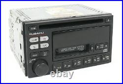 2000-2002 Subaru Legacy OEM AM FM Radio CD Cassette Player 86201AE12A Face P121