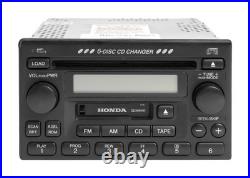2001-2002 Honda Accord Radio AM FM Cassette 6 Disc CD Player 39100-S84-A300 1TA1