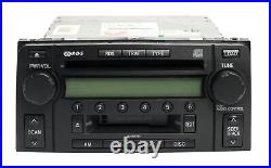 2003-2005 Toyota 4Runner AM FM Radio CD Cassette Player 86120-35200 Face 56827