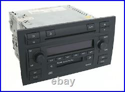 2004-08 Audi A4 AM FM Radio CD Cassette Player w Satellite Control 8E0035195H