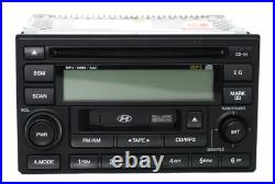 2005-2006 Hyundai Tuscon AMFM Radio mp3 CD Cassette Player WMA AAC 96180-2E101 2005-2006 Hyundai Tuscon AMFM Radio mp3 CD Cassette Player WMA AAC 96180-2E101