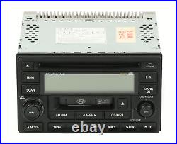 2005-2006 Tucson Hyundai AM FM Radio mp3 CD Cassette Player 961802E100 OEM