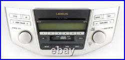 2007-09 Lexus RX400H AMFM SAT Radio 6 Disc CD Cassette Player Part 86120-48A20-1
