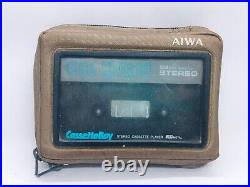 Aiwa HS P02 Walkman Cassette player fully serviced and belted with case Refurbed
