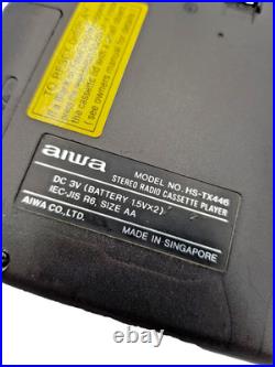 Aiwa HS-TX446 Stereo Walkman Cassette Tape Player Radio AM FM Tuner Vintage