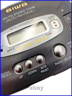 Aiwa HS-TX446 Stereo Walkman Cassette Tape Player Radio AM FM Tuner Vintage