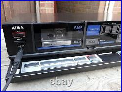 Aiwa cassette deck f350k tape player 2 heads refurbished ad f350k
