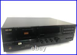 Akai GX-65 Stereo Cassette Deck 3 Head Vintage 1990 Refurbished Work Good Look