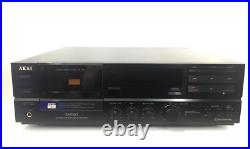 Akai GX-65 Stereo Cassette Deck 3 Head Vintage 1990 Refurbished Work Good Look
