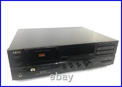Akai GX-65 Stereo Cassette Deck 3 Head Vintage 1990 Refurbished Work Good Look