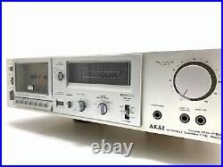 Akai GX F25 Stereo Cassette Deck 2 Head Vintage 1981 Refurbished Work Good Look