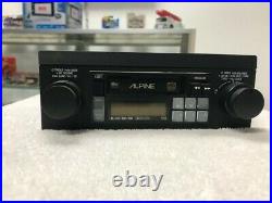 Alpine 7256 In dash cassette player refurbished and 3518 amp used