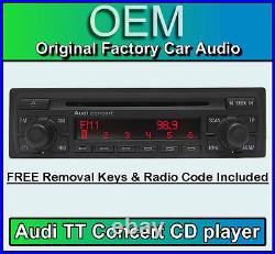 Audi TT CD player Audi Concert car stereo head unit Supplied with radio code