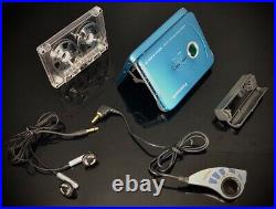 Cassette Walkman Panasonic RQ-SX71 Super Thin Refurbished Fully Working Blue
