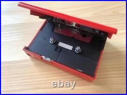 Cassette Walkman Sony WM-2 Red AC-39 Refurbished Very Rare Vintage Japan DHL