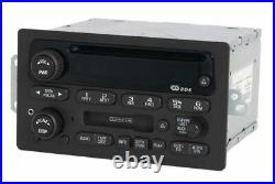 Chevy Trailblazer 2002 Radio AM FM CD Cassette Player w Aux Input PN 15058225 Chevy Trailblazer 2002 Radio AM FM CD Cassette Player w Aux Input PN 15058225