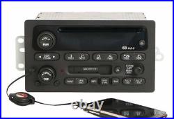 Chevy Trailblazer 2002 Radio AM FM CD Cassette Player w Aux Input PN 15058225