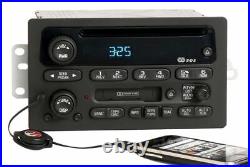 Chevy Trailblazer 2002 Radio AM FM CD Cassette Player w Aux Input PN 15058225