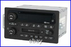 Chevy Trailblazer Ext 2002 Radio AM FM CD Cassette Player w Aux Input 15058225