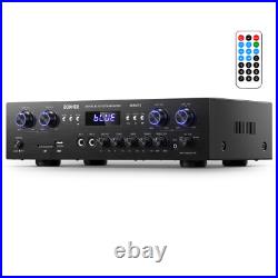 Donner MAMP5 600W Audio Power Amplifier Receiver 4 Channel Bluetooth HiFi Amp