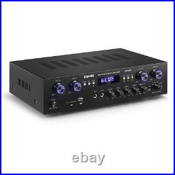 Donner MAMP5 600W Audio Power Amplifier Receiver 4 Channel Bluetooth HiFi Amp