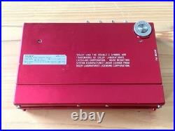 EXC+ SONY WALKMAN WM-F30 Red Slim Radio TV FM AM Dolby NR = From JAPAN