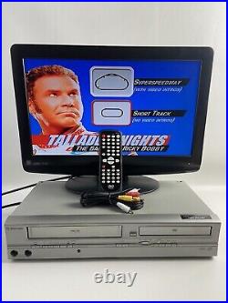 Emerson DVD & VCR Combo Player 4 HEAD HI-FI VHS Recorder REFURBISHED EWD2004