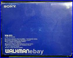 Ex++ SONY WALKMAN WM-503 Portable Cassette Tape Player Refurbished Working
