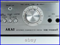 Excellent Akai CS-702D II Cassette Deck Fully Restored & Serviced 1-Year WRT