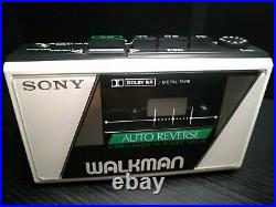 Excellent Condition Sony Walkman WM-28 Classic Super Rare, New Belt, White
