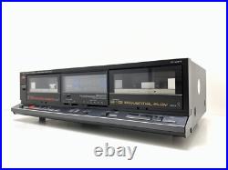 FISHER CR-W872 Metal Tape Deck Double Cassette Vintage 1986 Refurbished Good