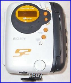 Genuine Sony WALKMAN WM-FS555 SPORTS S2 Auto Reverse Cassette Digital AM/FM EX
